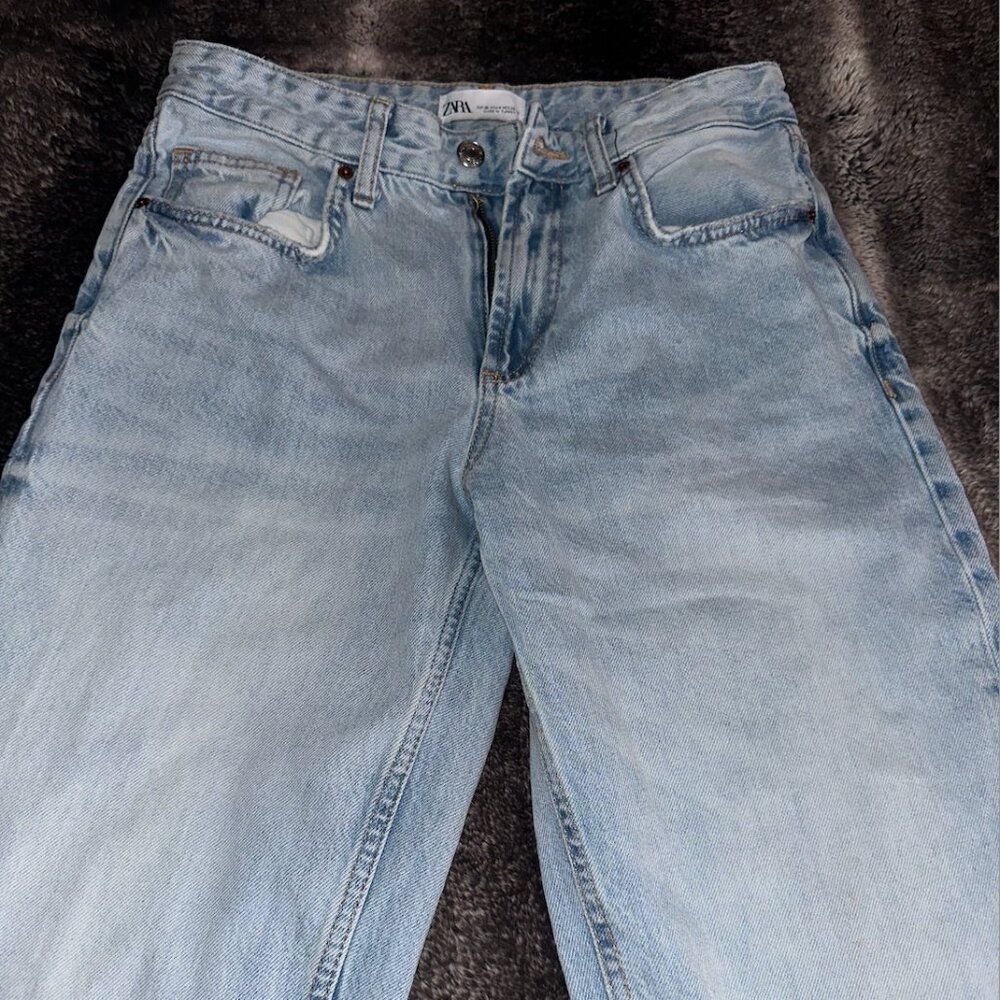 FULL LENGTH TRF MID-RISE WIDE LEG JEANS